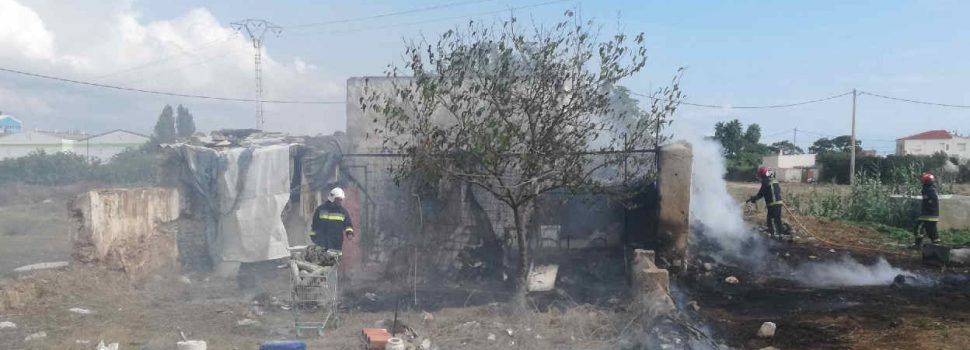 Incendio en casa de campo de Benicarló