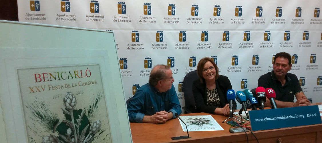 Manuel Boix il·lustra el cartell anunciador de la XXV Festa de la Carxofa