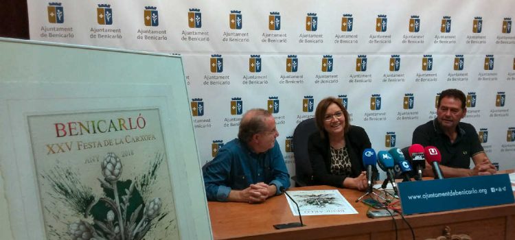 Manuel Boix il·lustra el cartell anunciador de la XXV Festa de la Carxofa