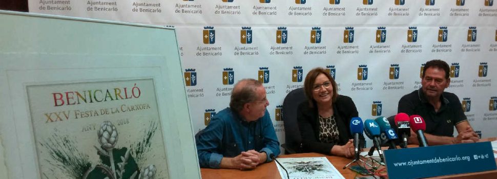 Manuel Boix il·lustra el cartell anunciador de la XXV Festa de la Carxofa