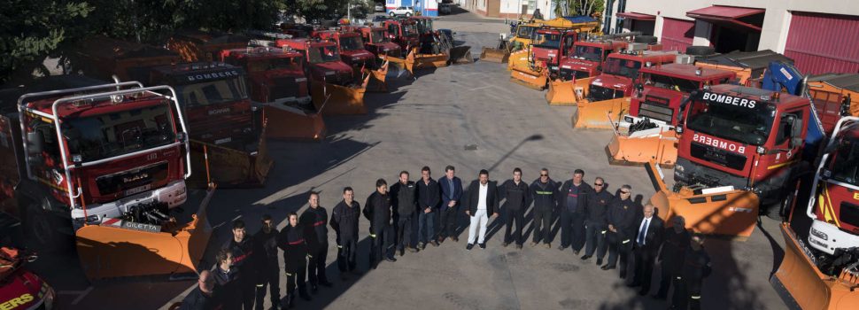 Ampliado el dispositivo para nevadas del Consorcio de Bomberos de la Diputación 