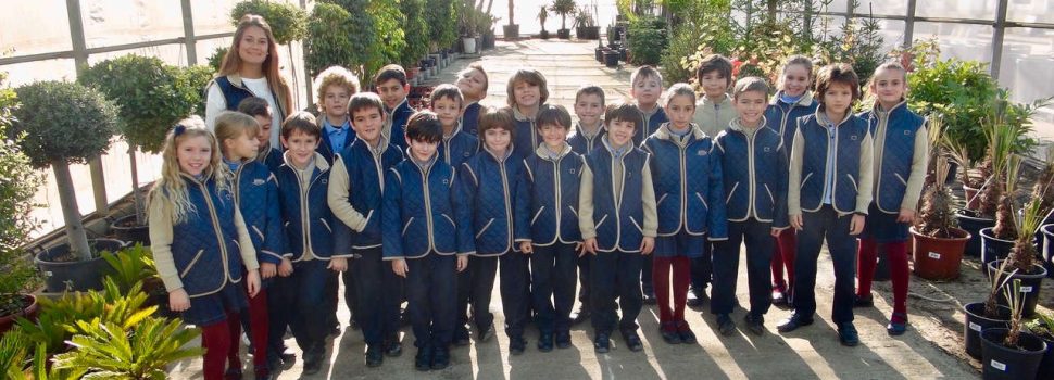 Visita escolar a un centro de jardinería