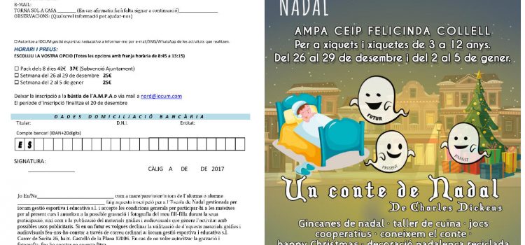 Càlig obri la inscripció per a l’Escola de Nadal