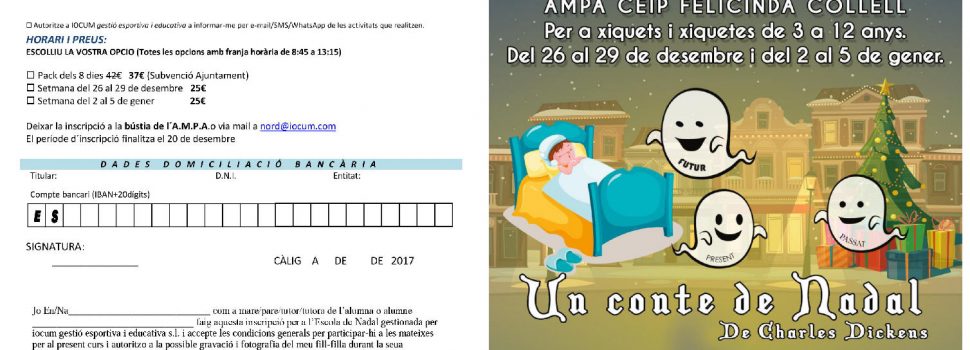 Càlig obri la inscripció per a l’Escola de Nadal