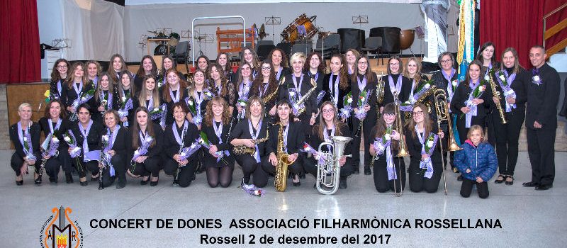 Concert a Rossell en homenatge a la dona dins al món bandístc