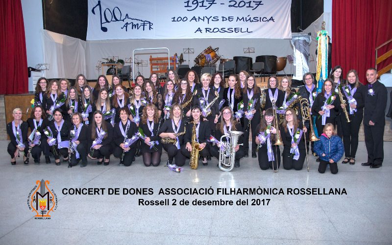 Concert a Rossell en homenatge a la dona dins al món bandístc