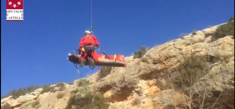 Rescatado en Canet un cazador lesionado en un barranco