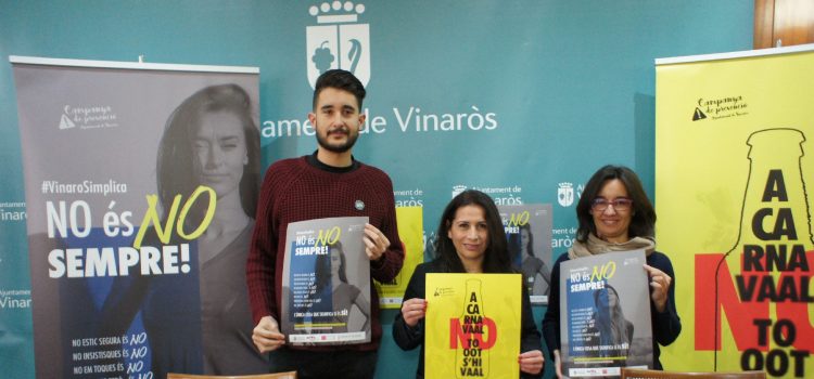 Campanya per a un consum d’alcohol responsable i contra l’assetjament sexista en Carnaval