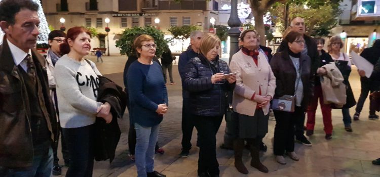 Primera concentració del 2018 contra la violència de gènere
