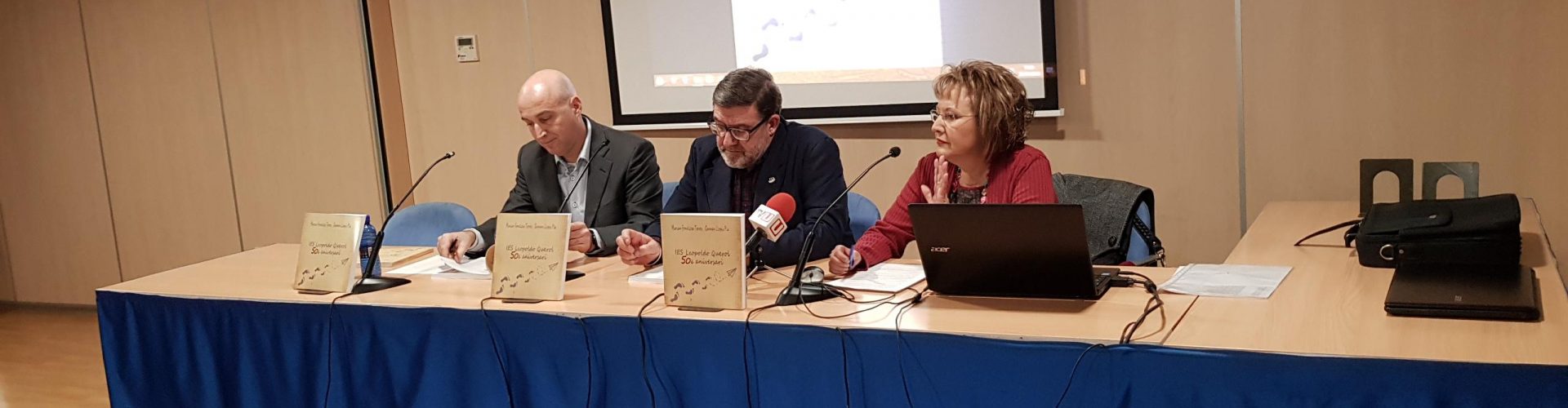 Presentació del llibre del 50 aniversari de l’IES L.Querol, 25-1-18