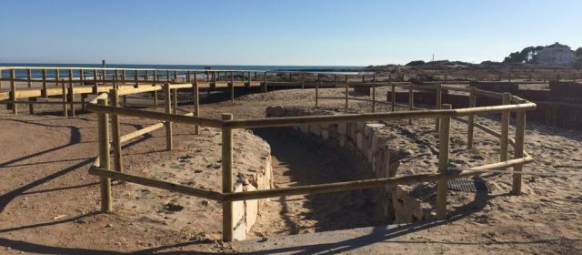 Nova zona de vianants al costat de la platja del Carregador d’Alcossebre