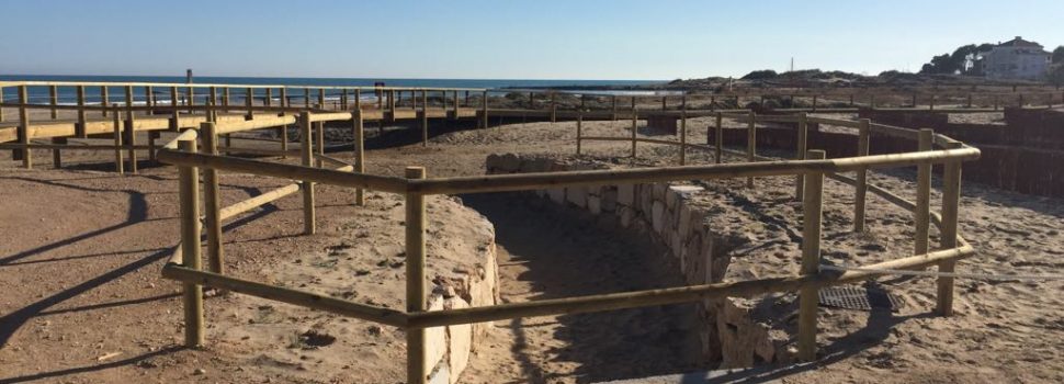 Nova zona de vianants al costat de la platja del Carregador d’Alcossebre