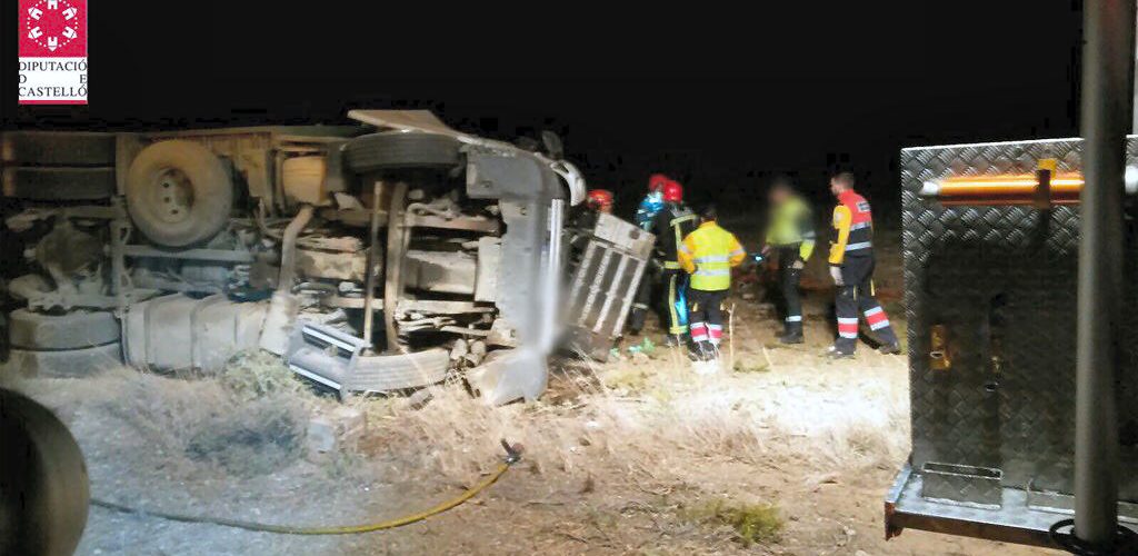 Accidente en Traiguera con un camionero fallecido