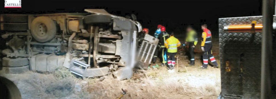 Accidente en Traiguera con un camionero fallecido