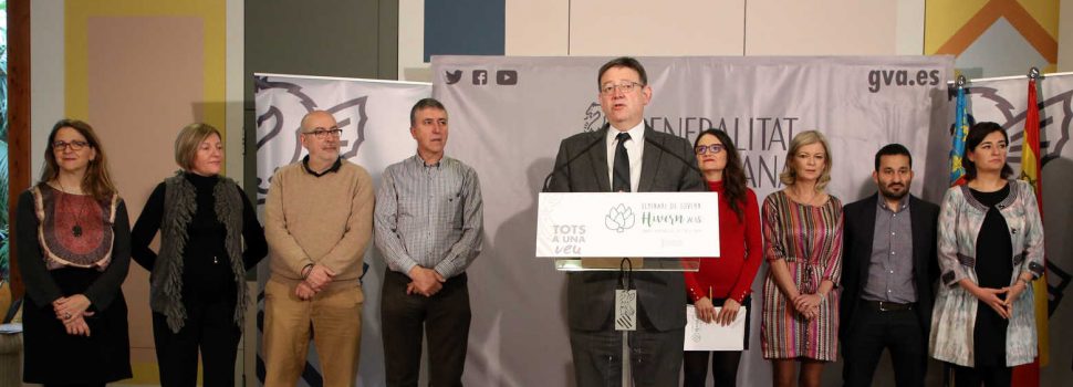 Puig anuncia en Benicarló  que el Consell reclamará una ‘reforma profunda’ de la Constitución