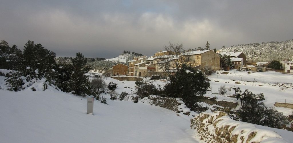 Fredes, després de la nevada del 26 de gener