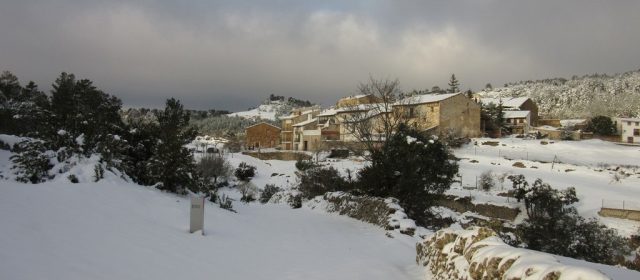 Fredes, després de la nevada del 26 de gener