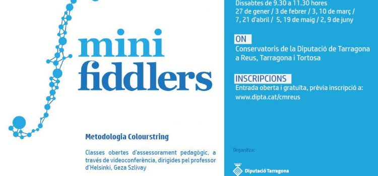 El Conservatori de Tortosa implanta el programa pedagògic pioner Minifiddlers
