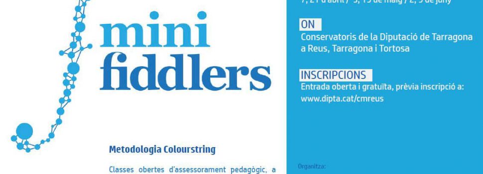 El Conservatori de Tortosa implanta el programa pedagògic pioner Minifiddlers