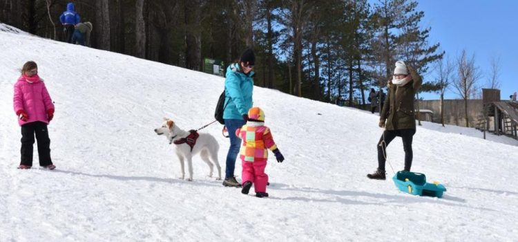 La nieve fue un atractivo turístico este fin de semana en Morella