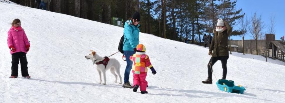 La nieve fue un atractivo turístico este fin de semana en Morella