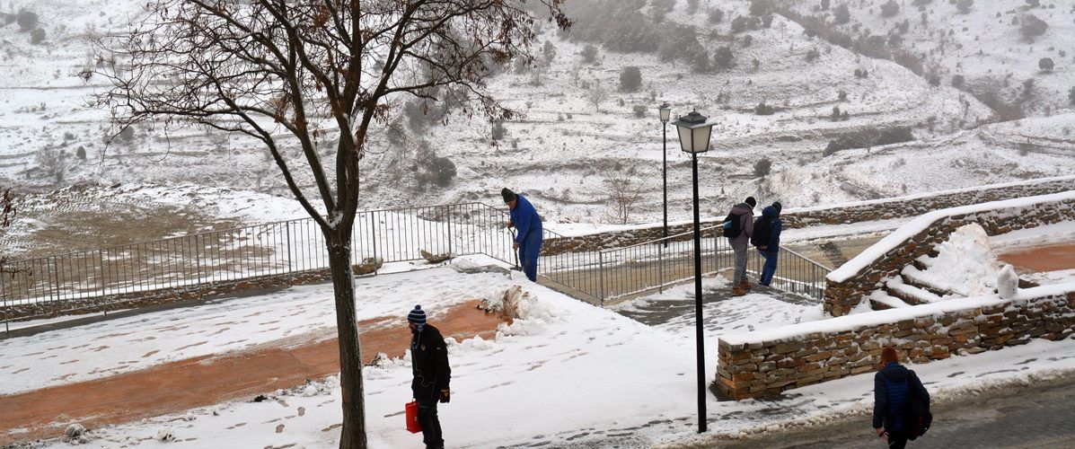 La neu ha tornat a Morella