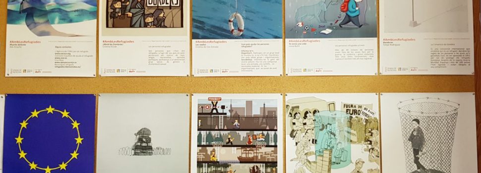 Una mostra de l’exposició “Refugi il·lustrat”