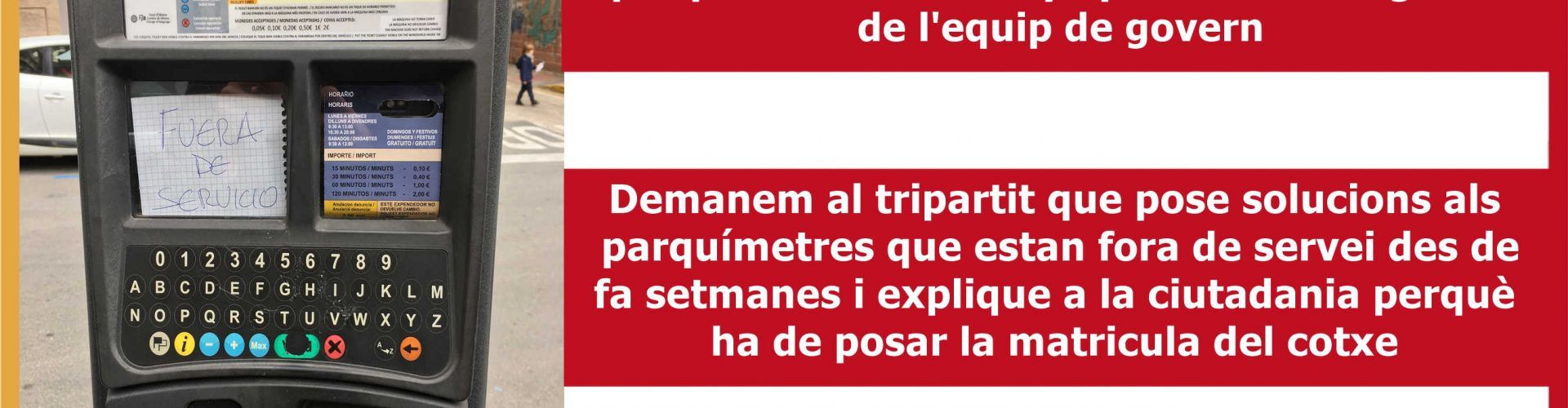 JERPV Vinaròs demanen solució als conflictes del nou contracte de la zona blava