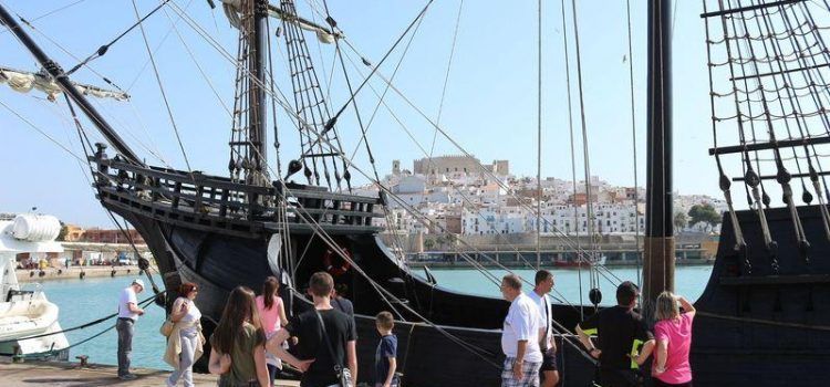 Peñíscola, de nuevo escenario de cine, ahora con la nave de Elcano