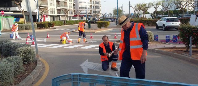 Pintura de viales y señalización horizontal en Peñíscola