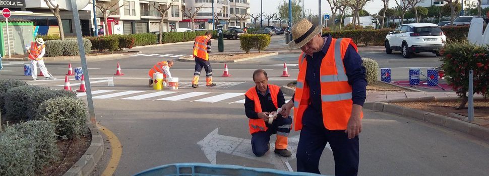 Pintura de viales y señalización horizontal en Peñíscola