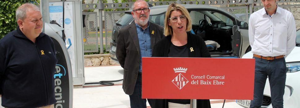 El Consell Comarcal del Baix Ebre posa en marxa una estació de recàrrega per a vehicles elèctrics