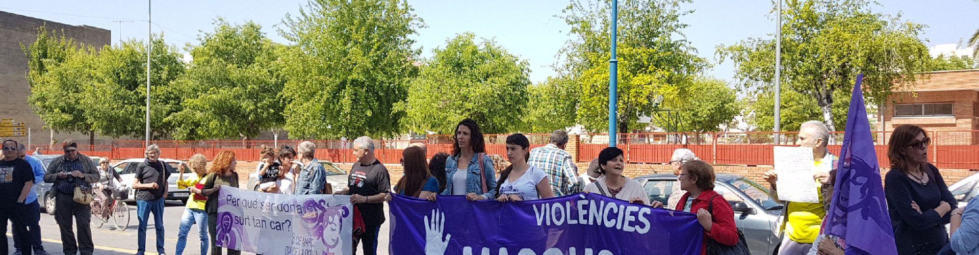 Concentració davant dels jutjats contra la sentència de La Manada