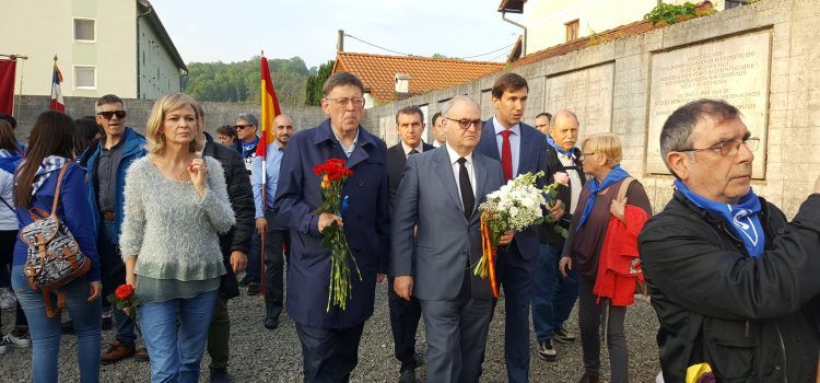 El IES Els Ports y el Ayuntamiento de Morella, en Austria, participando en el 73 aniversario de la liberación de Mauthausen-Gusen