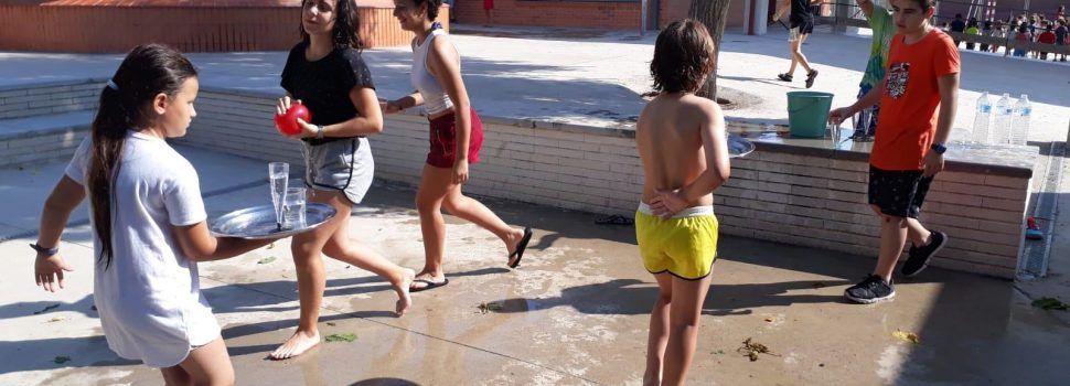 Molta aigua per acabar el curs al “Santse”