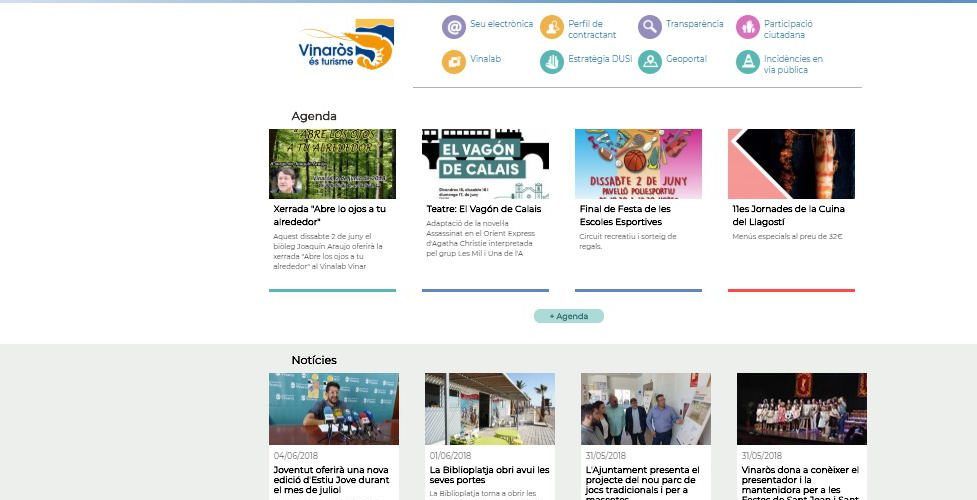 Vinaròs estrena nou web municipal més directe i intuïtiu