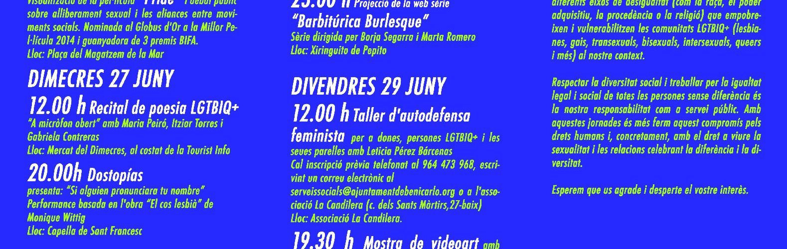 Benicarló ja ho té tot a punt per a la segona edició de ‘Bategant resistències’