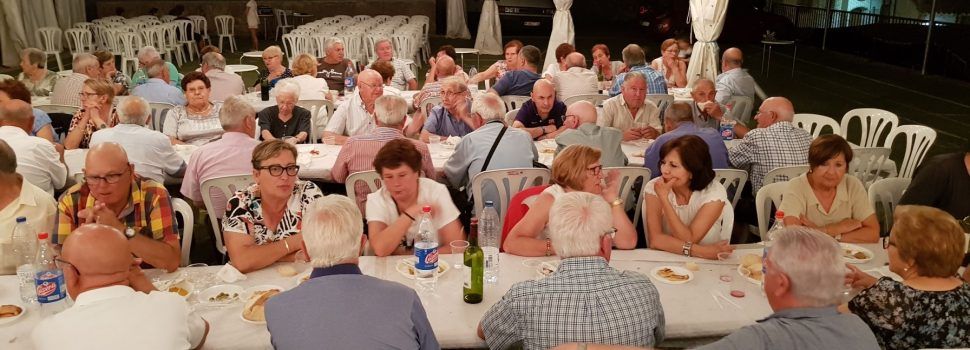 Sopar de jubilats a les festes de Vallibona