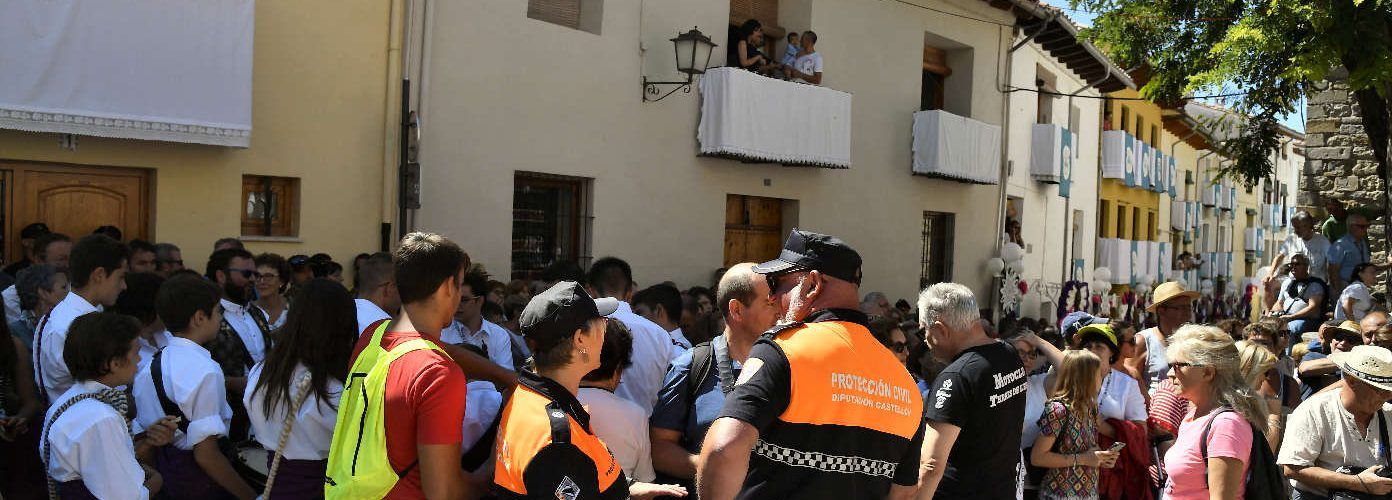 La Diputación ha desplegado 70 voluntarios de Protección Civil para el Sexenni