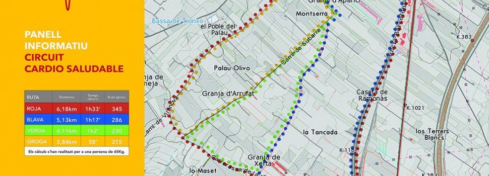 L’Ajuntament crea un circuit càrdiosaludable a Alcalà per fomentar l’activitat física