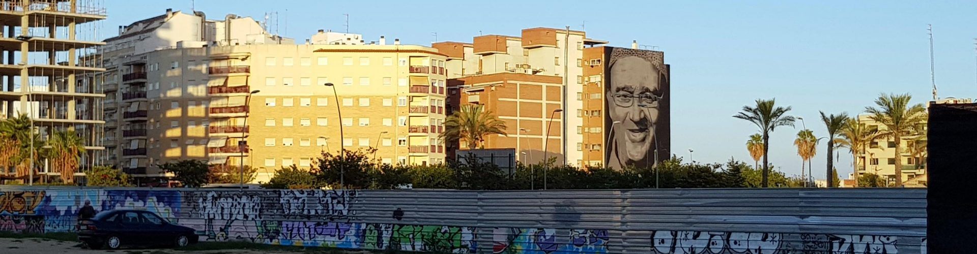 El gran mural de Santos, casi a punto