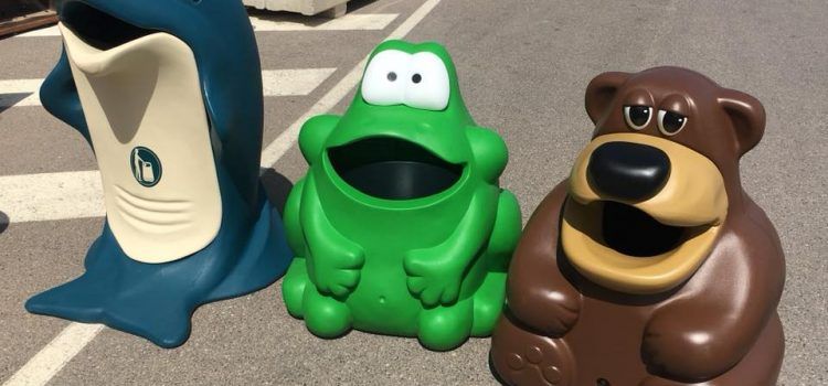 Vinaròs fomenta la educación ambiental y vial con nuevas iniciativas como papeleras en forma de animales