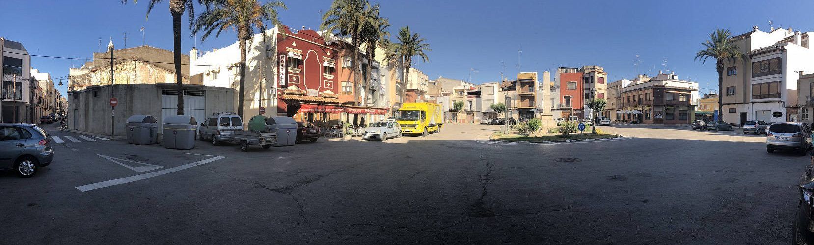 La millora de la plaça Joan Vilanova d’Alcalà es completarà amb la renovació del sanejament per evitar inundacions