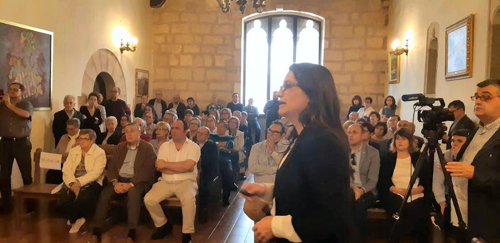 Oltra presenta el proyecto de una residencia y centro de día con 96 plazas para personas mayores en Sant Mateu