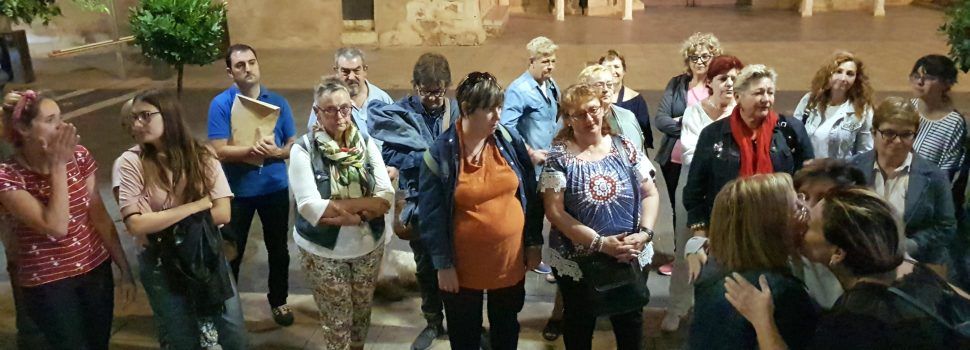 Concentració d’octubre per denunciar la violència de gènere