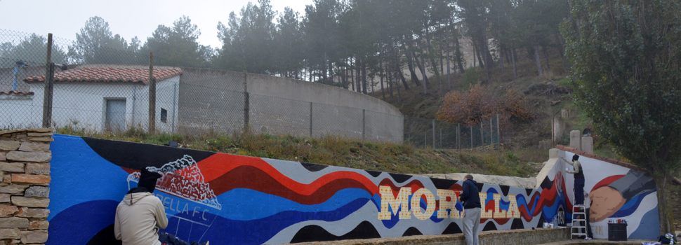 Un mural une de nuevo el Morella F.C. con el equipo argentino C. A. San Lorenzo de Almagro