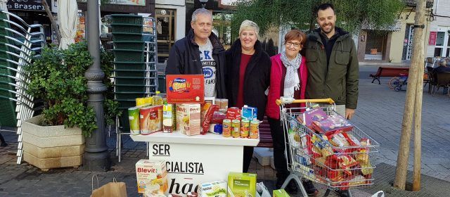 Els socialistes de Vinaròs recullen aliments per als necessitats