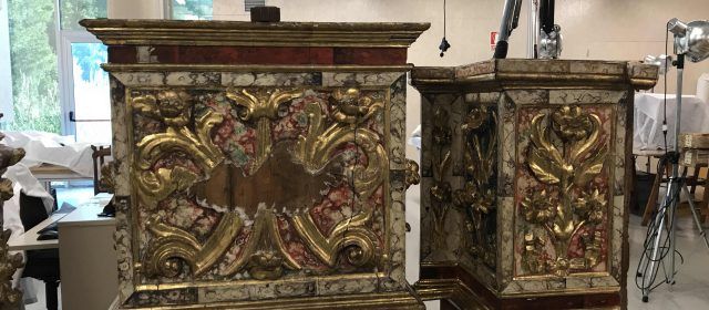 El retaule de Santa Anna de la Catedral de Tortosa comença a recuperar el color