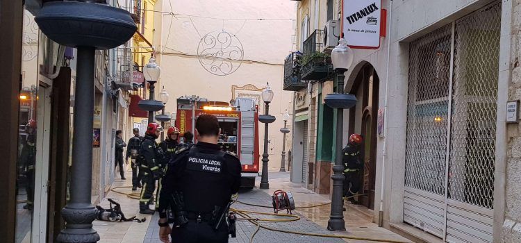 Incendio en una tienda de Vinaròs