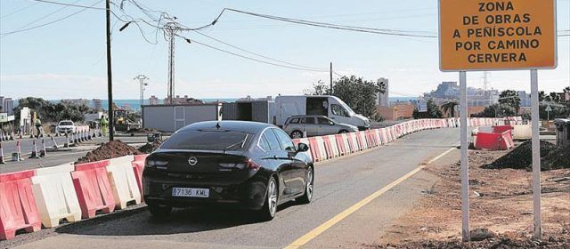 Afectado por restricciones de tráfico el principal acceso al centro de Peñíscola